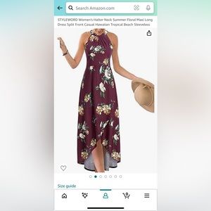 Flowered Halter Dress